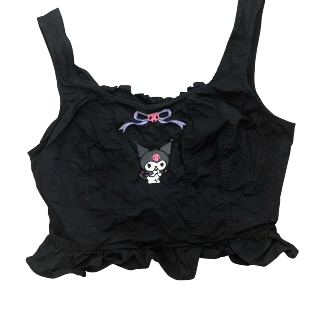 Kuromi Sanrio Corset Back Cropped Tank